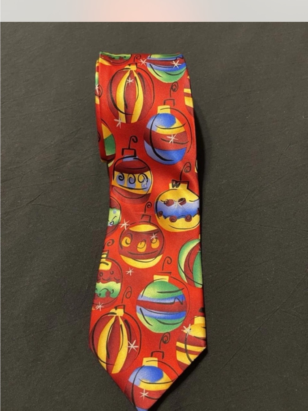 J Garcia Mens Silk Blend Neckties Merry Christmas Collection Christmas Balls Tie